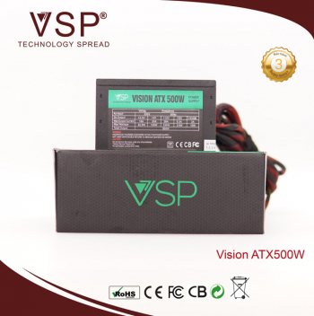 Nguồn VSP ATX 500W LED RGB FULL BOX