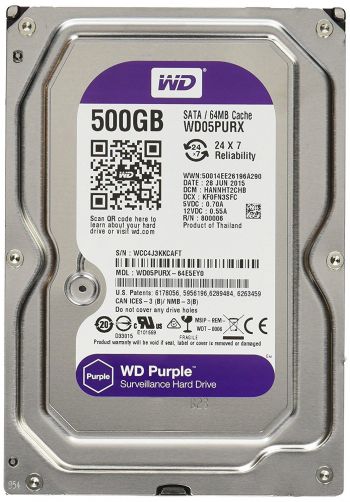 Ổ cứng HDD WD 500GB màu tím - Hàng Chính Hãng