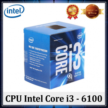 CPU Intel Core i3-6100 3.7 GHz / 3MB / HD 530 Graphics / Socket 1151 TRAY KO FAN
