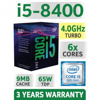 CPU Intel Core i5 8400 (4.00GHz, 9M, 6 Cores 6 Threads)-TRAY KO FAN